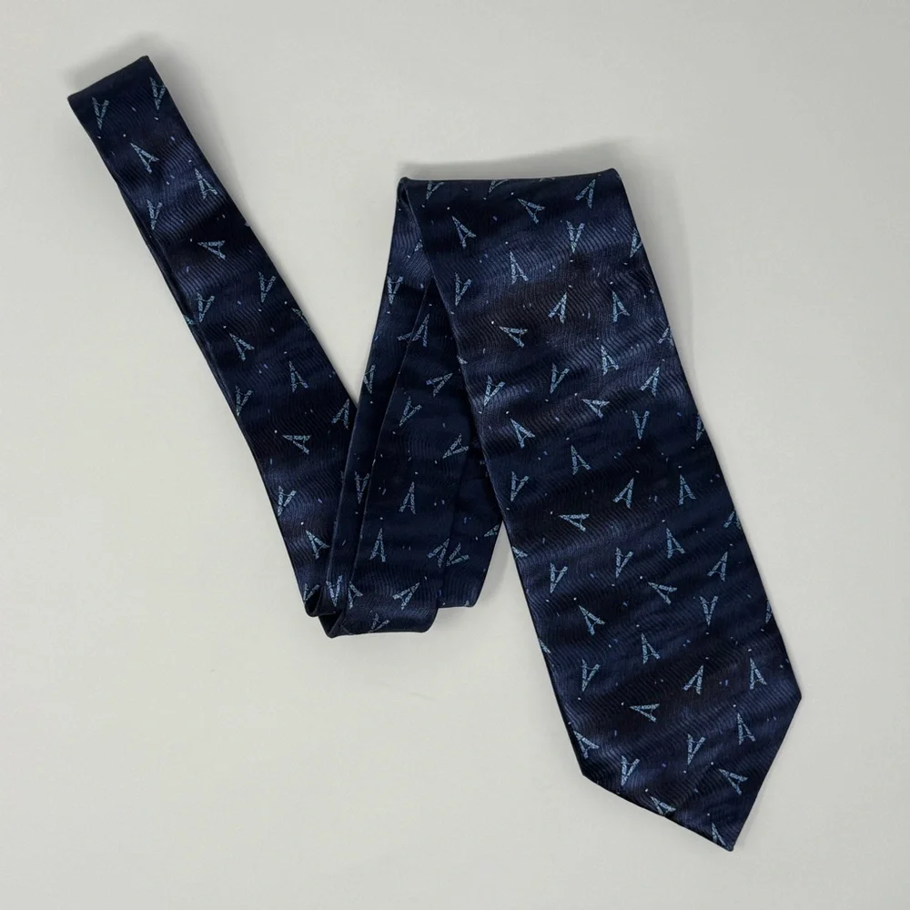 Roger‎ L. Paris Neck Tie, Eiffel Tower, Silk, Novelty, Abstract, Travel, France